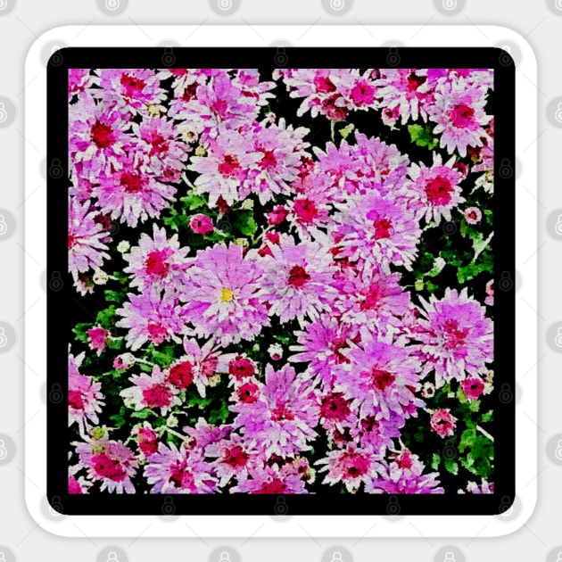 Floral pattern - pink flowers Sticker by Kaalpanikaa